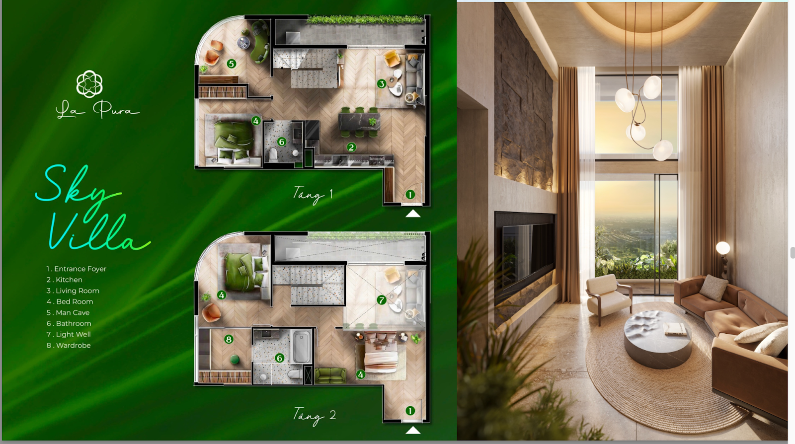 Hình ảnh Sky Villa tại La pura
