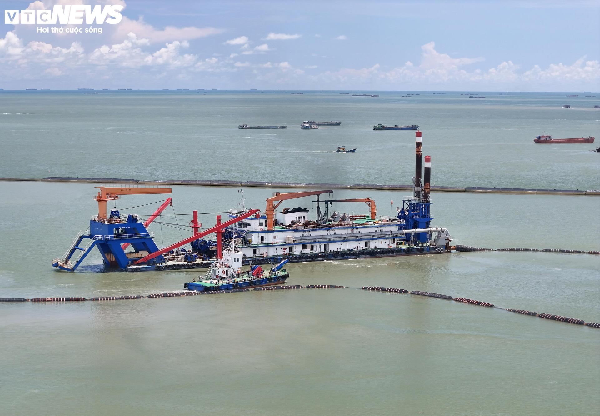 Toàn cảnh siêu dự án lấn biển Cần Giờ sau gần nửa năm khởi công - 6