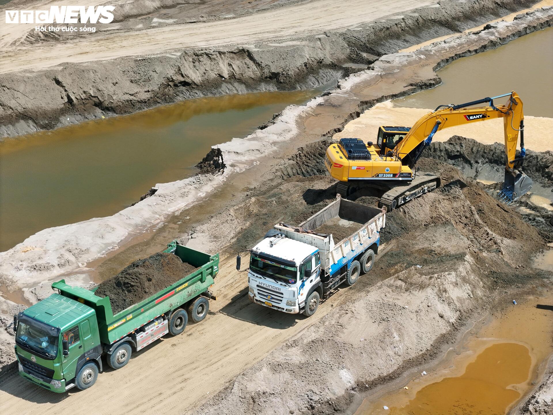 Toàn cảnh siêu dự án lấn biển Cần Giờ sau gần nửa năm khởi công - 4